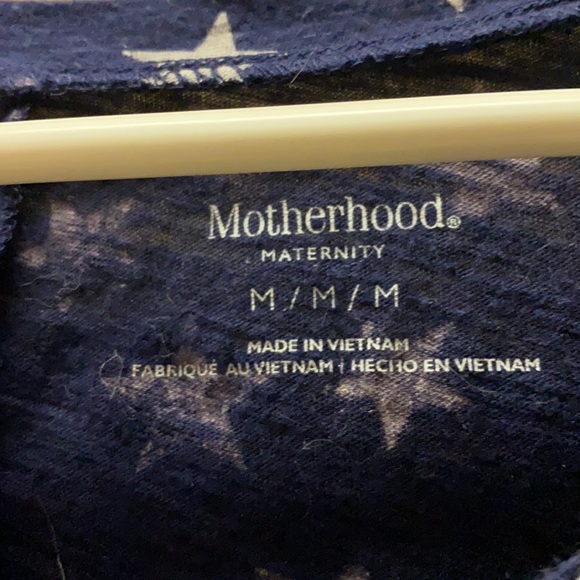 Motherhood maternity blue and white star shirt - Picture 3 of 3